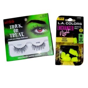 NEW KISS and L.A. COLORS Limited Edition Lash and Nail Combo